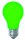 DOTLUX LED-Dekobirne E27 4W grün ECHTGLAS