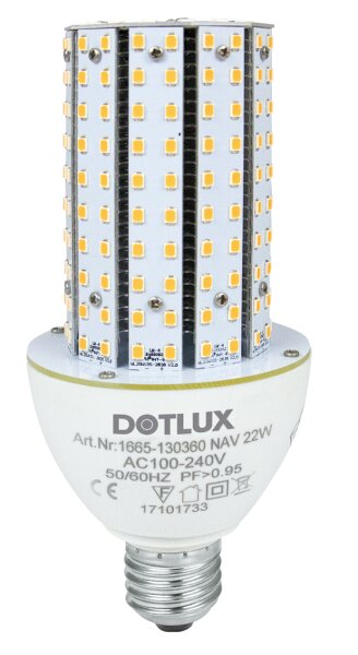 DOTLUX LED-Strassenlampe RETROFITprotect E27 22W 3000K