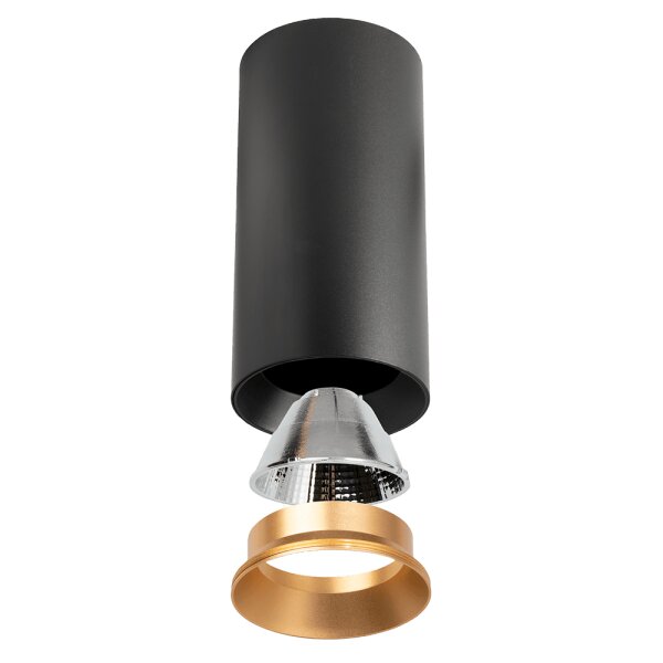 DOTLUX LED-Leuchte SLIMvario Ø80x160mm 18W 3000K schwarz