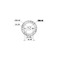 DOTLUX LED-Leuchte SLIMvario Ø80x160mm 18W 3000K...