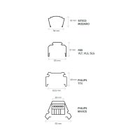 DOTLUX LED-Leuchteneinsatz LINEAlock 1437mm 25-75W 4000K...