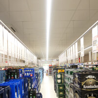 DOTLUX LED-Lichtbandsystem LINEAcompact 50W+3W breitstrahlend 1452mm 4000K nicht dimmbar mit Notlichtbaustein