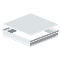 DOTLUX Einbaurahmen WINDOW für Deckenmontage versenkt 620x620mm LED-Panele