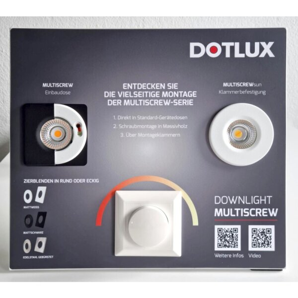 DOTLUX L-Aufsteller MULTISCREW deutsch