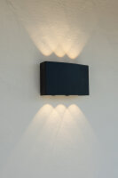 DOTLUX LED-Wandleuchte SIXFOLD 6W 3000K schwarz
