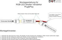 DOTLUX LED-RGB-Verstärker 12 V/24 V, 3 x 4 Ampere...