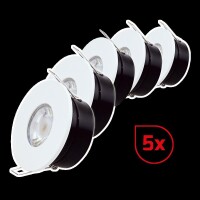 DOTLUX LED-Einbaufassung MULTIip65 mit GU10 3000K 6W...