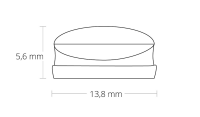 Abdeckung ARTWORK für Alu-Profile 245 cm Grasoptik