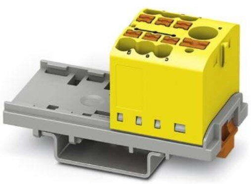 Verteilerblock, PTFIX 6/6X2,5-NS35, gelb