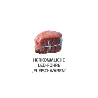 DOTLUX LED-Röhre LUMENPLUS 120cm 15W Fleischfarbe gefrostet drehbare Endkappe