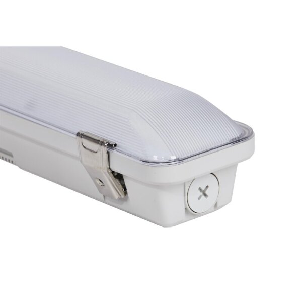 DOTLUX LED-Feuchtraumleuchte MISTRALsensor IP66 1540mm 42W Powerselect 4000K gefrostet mit Radarsensor B-Ware