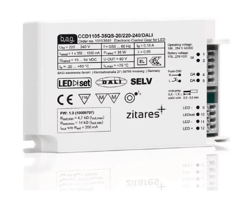 LED Netzteil CC 350-1050mA 35W 15-54V dimmbar DALI