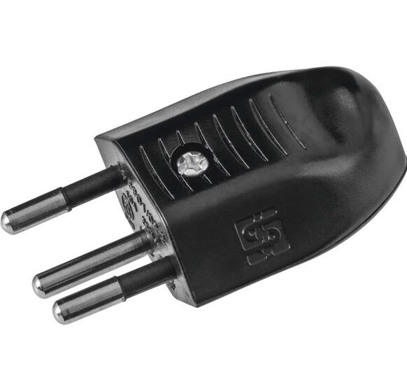 Montage von Stecker T12 schwarz für Schweiz