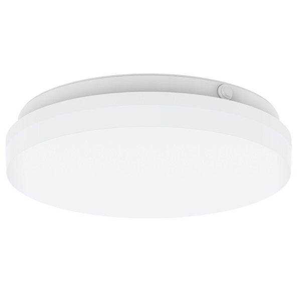 DOTLUX LED-Aufbauleuchte SURFACEexit Ø300x62 22W 3000/4000/5700K COLORselect weiß mit integriertem Akku