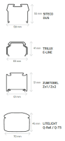 DOTLUX LED-Leuchteneinsatz LINEAlock 1437mm 25-75W 4000K dimmbar 1-10V 90*110° B-Ware