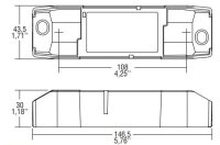 LED-Netzteil CC 3-38W 300-1050mA 10-54V dimmbar DALI-2 geeignet für Zentralbatterie