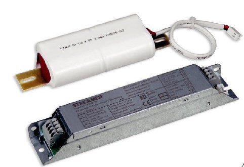 Notstrom-Akku-Kit für DOTLUX LED-Feuchtraumleuchte MISTRALexit IP66 1540mm 27+4W 4000K gefrostet mit interner Batterie 3h Notbeleuchtung (3538-240120)