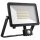 DOTLUX LED-Strahler FLOORslim-sensor 50W 4000K schwarz mit Bewegungsmelder PIR B-Ware