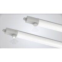 DOTLUX LED-Feuchtraumleuchte MISTRALsmart 22W/30W 4000K POWERselect IP65 1200mm durchverdrahtet