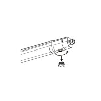 DOTLUX LED-Feuchtraumleuchte MISTRALsmart 22W/30W 4000K POWERselect IP65 1200mm durchverdrahtet