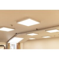 DOTLUX LED-Aufbauleuchte PANELbig-ugr 395x395mm 24W COLORselect mit 4poligem Stecker für HCL inkl. Netzteil