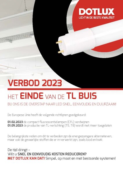 DOTLUX Flyer T5 - T8 Umstellung Niederlande